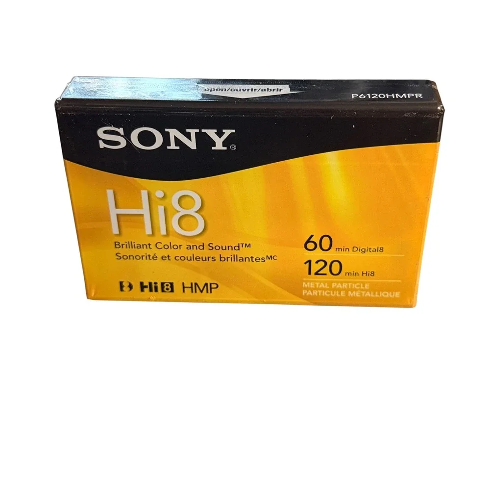 Sony Hi8 Digital8 Video Cassette Tape 120min Hi8 60min Digital8 P6120HMPR New